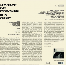 Cherry, Don - Symphony For Improvisers