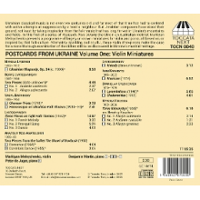 Martin, Benjamin - Postcards From Ukraine, Volume One: Violin Miniatures