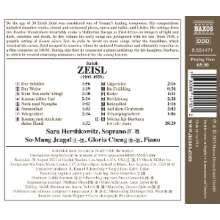 Hershkowitz, Sara - Zeisl: Lieder, Vol. 3
