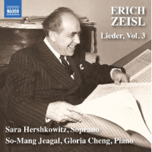 Hershkowitz, Sara - Zeisl: Lieder, Vol. 3