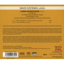 Oistrach, David & Ludwig Van Beethoven - Triple Concerto/Violin Concerto
