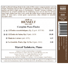 Tadokoro, Marcel - Henselt: Complete Piano Etudes