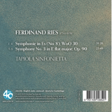 Tapiola Sinfonietta & Janne Nisonen - Ferdinand Ries: Symphonies In Es & No. 3
