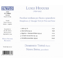 Testai, Domenico - Hugues: Paraphrases of Giuseppe Verdi For Flute and Piano