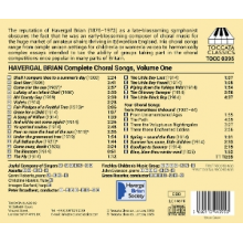 Broadbent, Peter - Havergal Brian: Complete Choral Songs, Volume One