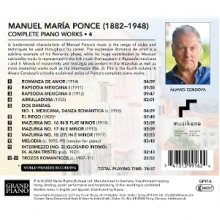 Cendoya, Alvaro - Ponce: Complete Piano Works, Vol. 4