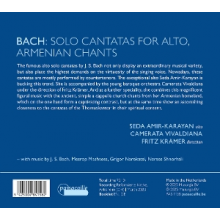 Kramer, Fritz - Bach & Shnorhali: Bach : Solo Cantatas For Alto, Armenian Chants.