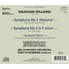 Brabbins, Martyn & Bbc Symphony Orchestra - Vaughan Williams: Symphony No 3 'Pastoral' & Symphony No 4