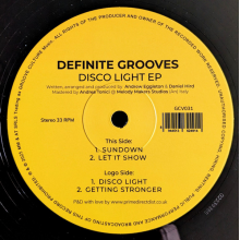 Definite Grooves - Disco Light Ep