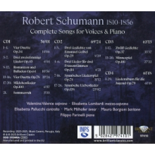 Valente, Valentina & Elisabetta Lombardi & Elisabetta Pallucchi & Mark Milhofer & Mauro Borgioni & Filippo Farinelli - Schumann: Complete Songs For Voices & Piano