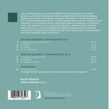 Karski Quartet - Grazyna Bacewicz: String Quartet No. 4, Piano Quintet No. 1