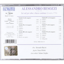 Besozzi, A. - Sonate Per Oboe E Basso C