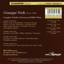 Verdi, Giuseppe - Complete Preludes, Overtu
