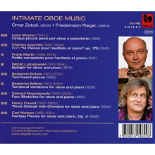Zoboli, Omar/Friedemann Rieger - Intimate Oboe Music