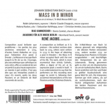 Bach - Mass In B Minor BWV 232 Jacobs Akademie Fur Alte Musik Berlin RIAS Kammerchor Johannsen