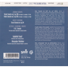 Brahms - Violin Sonatas Faust Melnikov