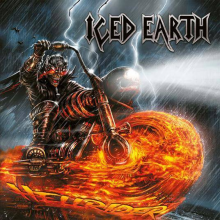 Iced Earth - Hellrider LP ORANGE YELLOW SILVER SPLATTER
