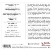 Saint-Saens - Cello Concerto No 1 - Franck Faure & Poulenc Frankfurt Radio Symphony Orchestra Eschenbach Philippe De Williencourt