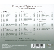 Nishikawa, Chikako - D'agincour: Complete Organ Music