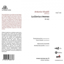 Abchordis Ensemble & Andrea Buccarella & Teresa Iervolino & Carlo Vistoli - Vivaldi: La Gloria E Imeneo