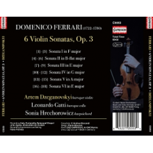 Dzeganovskyi, Artem - Domenico Ferrari: 6 Sonatas, Op. 3