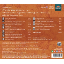 Fornelli, Floriana - Nicola Vicentino: Madrigali a Cinque Voci Libro Quinto