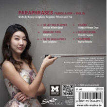 Kim, Fabiola - Paraphrases - Works By Ernst, Paganini, Yun, Corigliano and Others