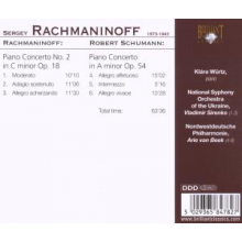 Wurtz, Klara - Rachmaninoff: Piano Concerto No.2 / Schumann: Piano Concerto