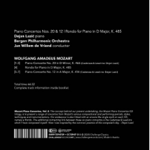 Lazic, Dejan & Bergen Philharmonic Orchestra & Jan Willem De Vriend - Mozart: Piano Concertos Nos. 20 & 12 / Rondo For Piano In D Major, K. 485