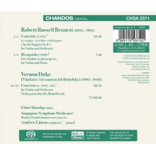 Hanslip, Chloe & Singapore Symphony Orchestra & Andrew Litton - Robert Russell Bennett & Vernon Duke: Violin Concertos