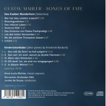 Richter, Anna Lucia & Gurzenich-Orchester Koln & Jordan De Souza - Mahler - Songs of Fate