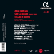 Vendittelli, Arianna & Emoke Barath & Ottavio Dantone & Accademia Bizantina - Giacomelli: Cesare In Egitto