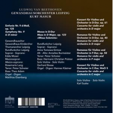 Masur, Kurt & Gewandhausorchester Leipzig - Beethoven