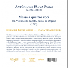 Vinagre, Diana & Ensemble Bonne Corde - Puzzi: Messa a Quattro Voci Con Violoncelli, Fagotti, Basso, Ed Organo