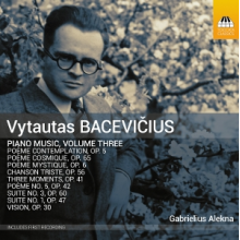 Alekna, Gabrielius - Vytautas Bacevicius: Piano Music, Volume Three