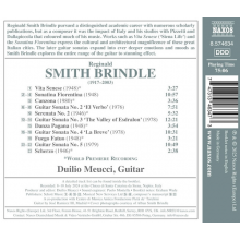 Meucci, Duilio - Smith Brindle: Complete Works For Solo Guitar, Vol. 2