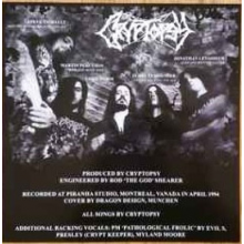 Cryptopsy - Blasphemy Made Flesh LP BLACK