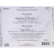 Hamelin, Marc-Andre - Dukas: Piano Sonata ? Decaux: Clairs De Lune