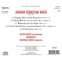 Davies, Iestyn & Arcangelo & Jonathan Cohen - Bach: Cantatas 54, 82 & 170 "Widerstehe", "Ich Hab Genug", Vergnugte Ruh"