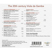 Malagoli, Matteo & Trento Vocal Ensemble - The 20th Century Viola Da Gamba