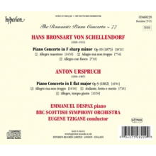 Despax, Emmanuel & Bbc Scottish Symphony Orchestra - Bronsart & Urspruch: Piano Concertos (Hyperion Rom