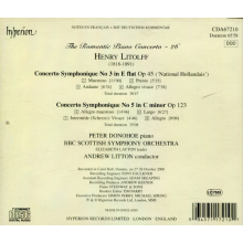 Donohoe, Peter & Bbc Scottish Symphony Orchestra & an - Litolff: Concertos Symphoniques Nos. 3 & 5 (Hyperi