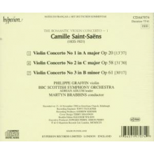 Graffin, Philippe & Bbc Scottish Symphony Orchestra - Saint-Saens: Violin Concertos Nos. 1, 2 & 3 (Hyper