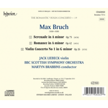 Liebeck, Jack & Bbc Scottish Symphony Orchestra & Mar - Bruch: Violin Concerto No. 1 & Other Works (Hyperi