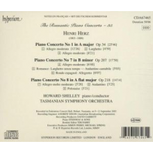Shelley, Howard & Tasmanian Symphony Orchestra - Herz: Piano Concertos Nos. 1, 7 & 8 (Hyperion Roma
