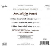 Shelley, Howard & Ulster Orchestra - Dussek: Piano Concertos Op. 3, 14 & 49 (Hyperion C