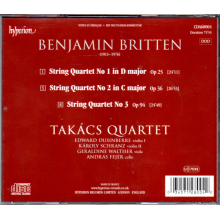 Takacs Quartet - Britten: String Quartets Nos. 1, 2 & 3