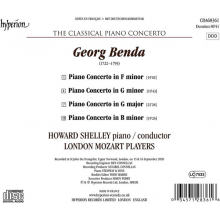 Shelley, Howard & London Mozart Players - Georg Benda: Piano Concerto In F Minor, G Minor, G Major, B Minor