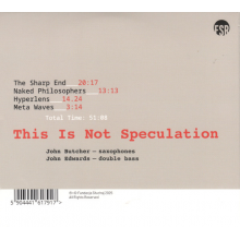 Butcher, John - This is Not Speculation