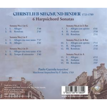 Gazzola, Paolo - C.S. Binder: 6 Harpsichord Sonatas